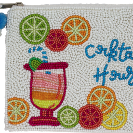 LA CHIC Artisan  Handcrafted Beaded Bag- Cocktail Hour