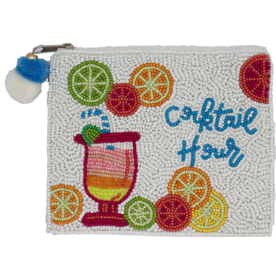 LA CHIC Artisan  Handcrafted Beaded Bag- Cocktail Hour