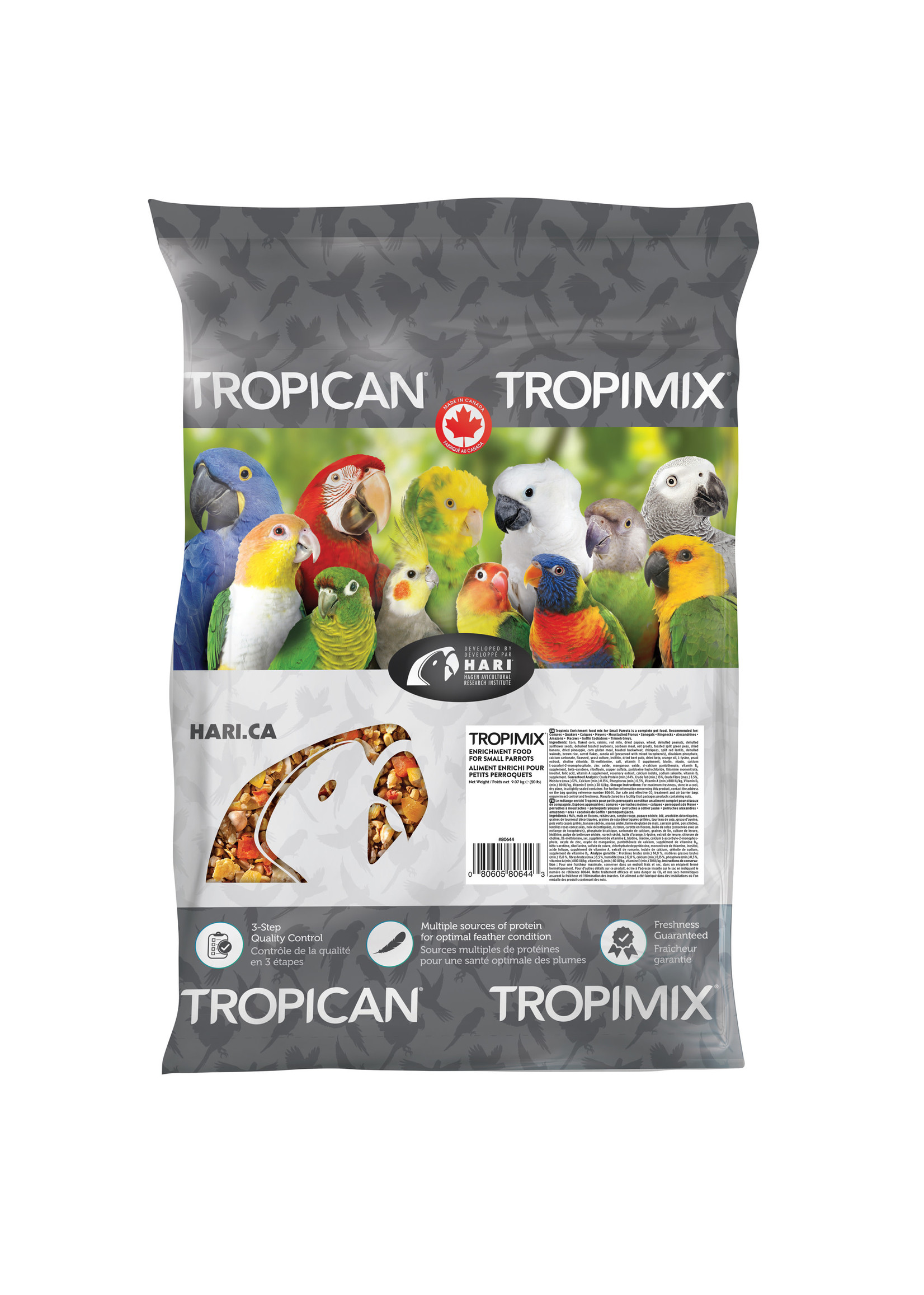 Hagen Hagen Tropimix  for Small Parrots 80644 (20lb)