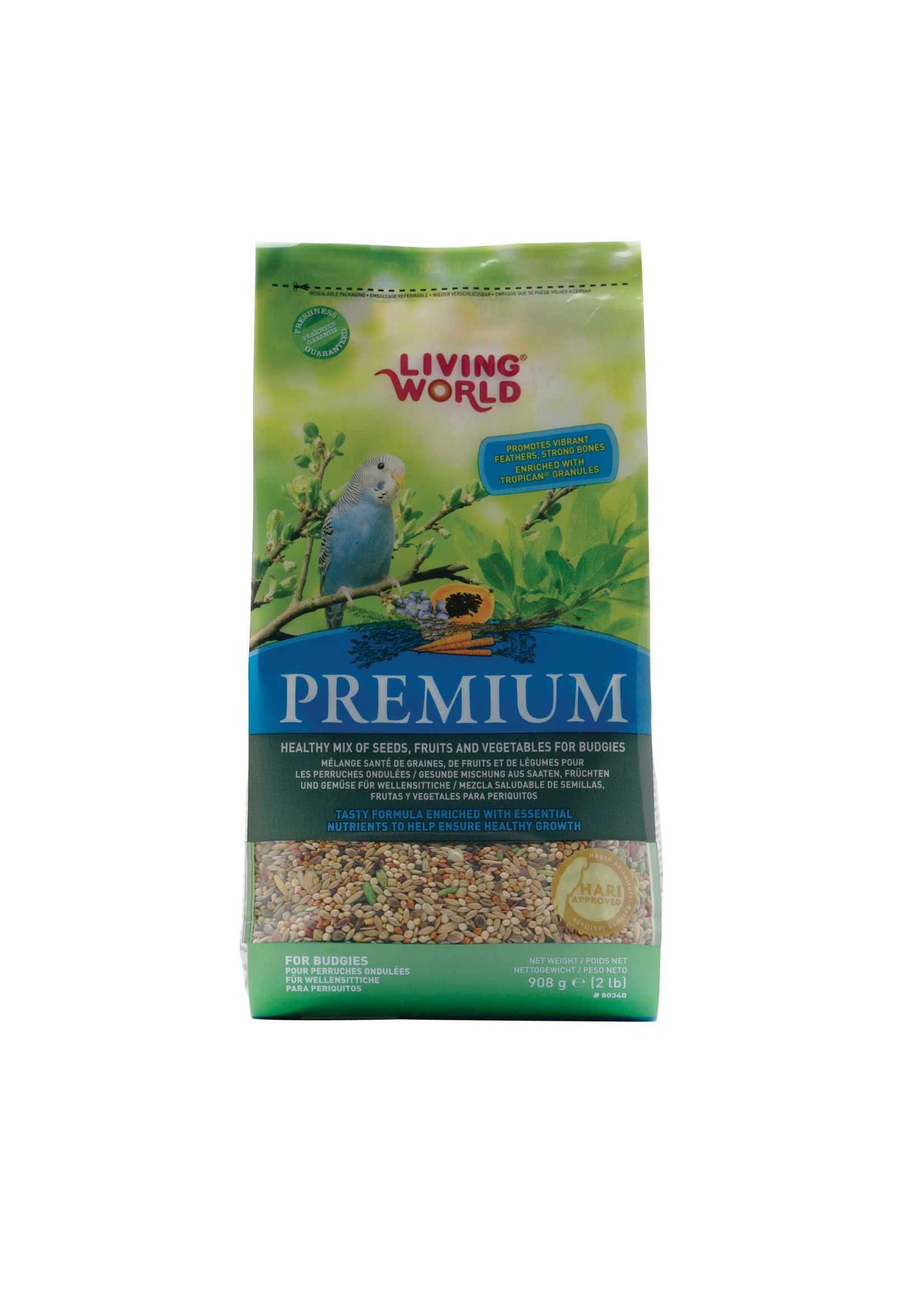 Living World Hagen Living World Premium Seed For Budgies (2lb)