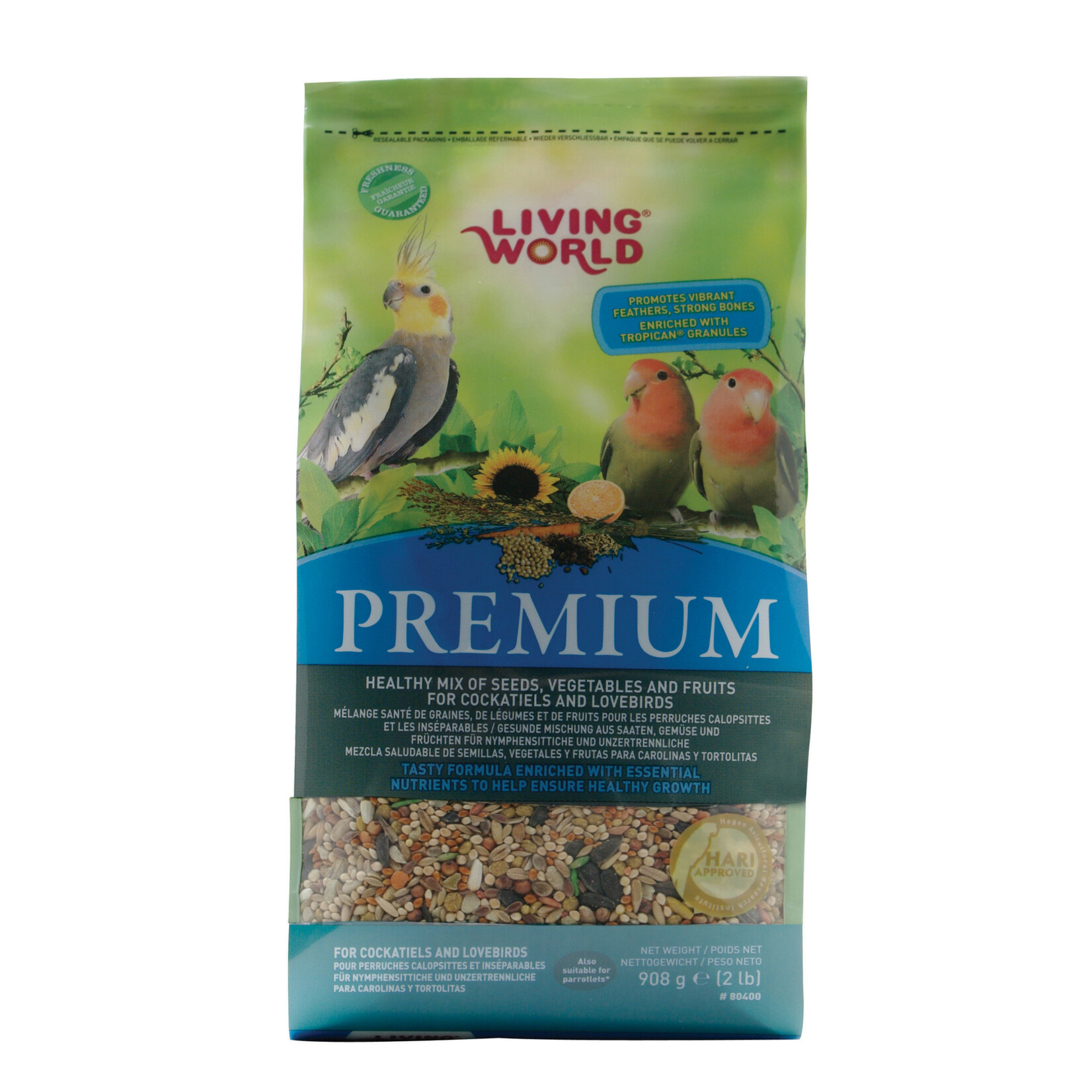 Living World Hagen Living World Premium Seed For Cockatiels & Lovebirds (2lb)