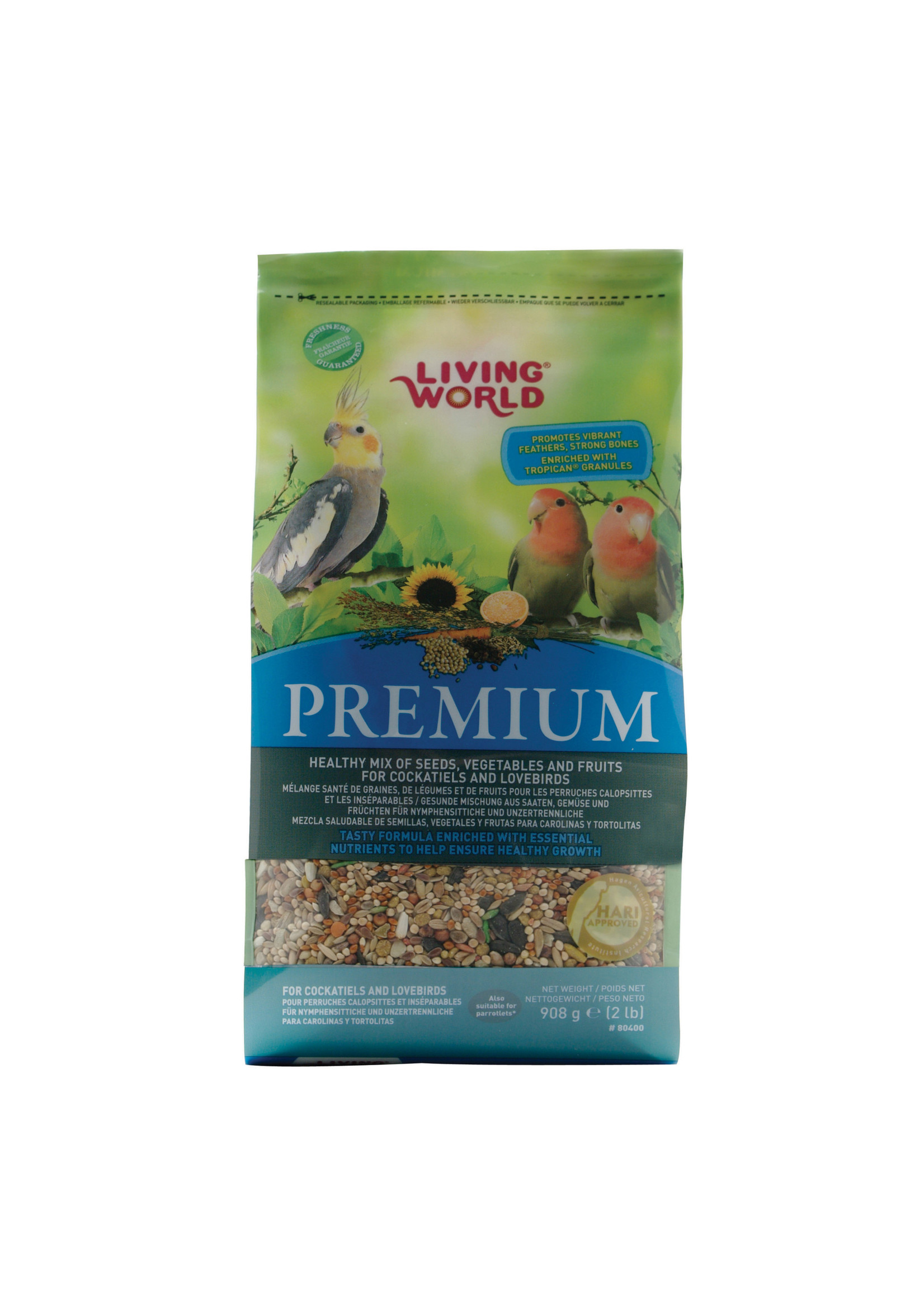 Living World Hagen Living World Premium Seed For Cockatiels & Lovebirds (2lb)