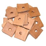 Chirp N Dales Leather Square 1” x 1” (H1/4″)