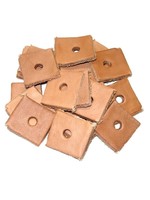 Chirp N Dales Leather Square 1” x 1” (H1/4″)