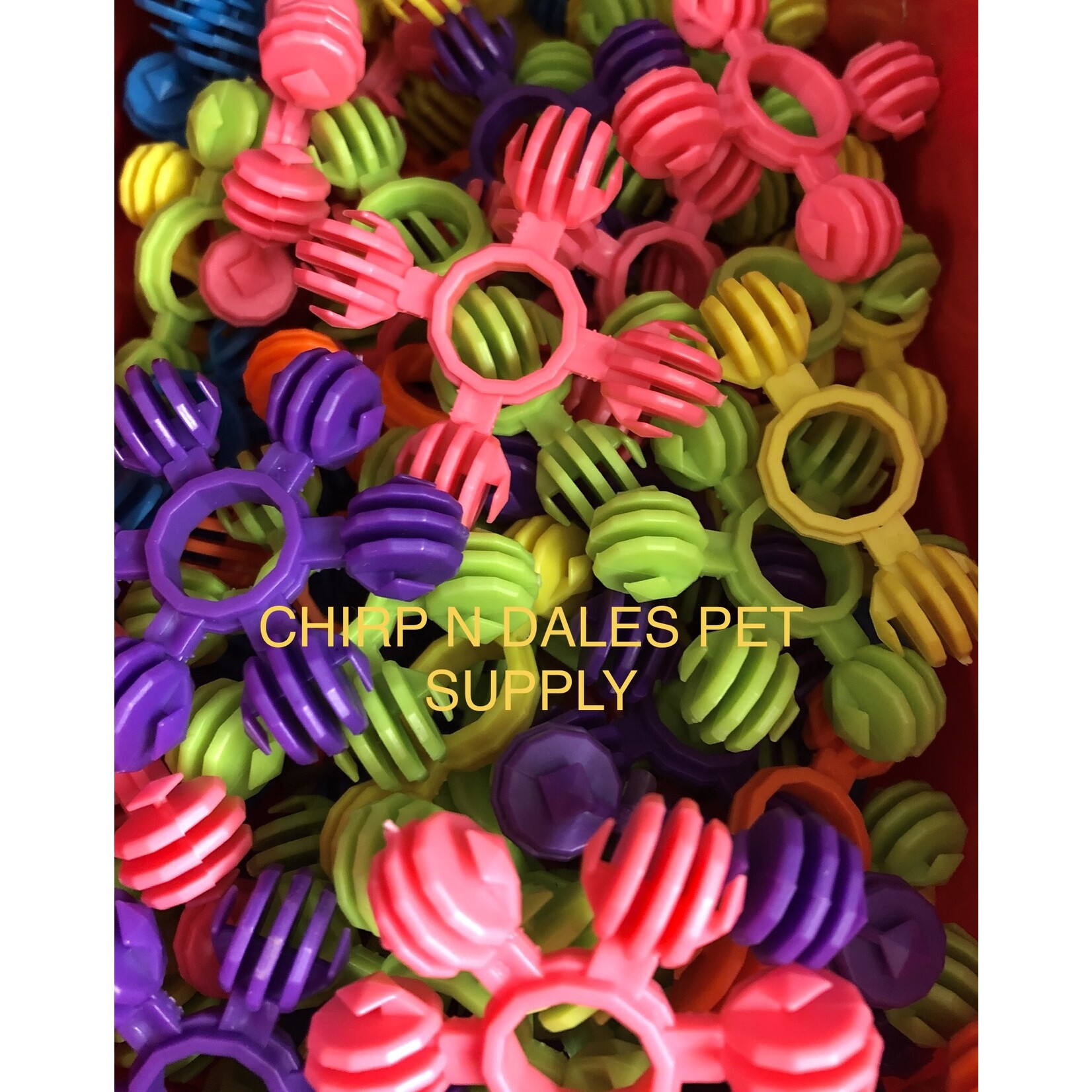 Chirp N Dales Plastic Interstar Snowflake Assorted Shapes