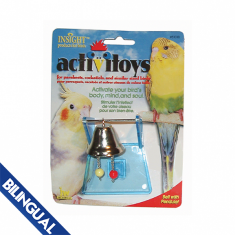 JW JW BELL WITH PENDULANT BIRD TOY