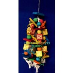 Jolly Jungle GP PARROT BIRD TOY WITH ABC WOOD BLOCKS