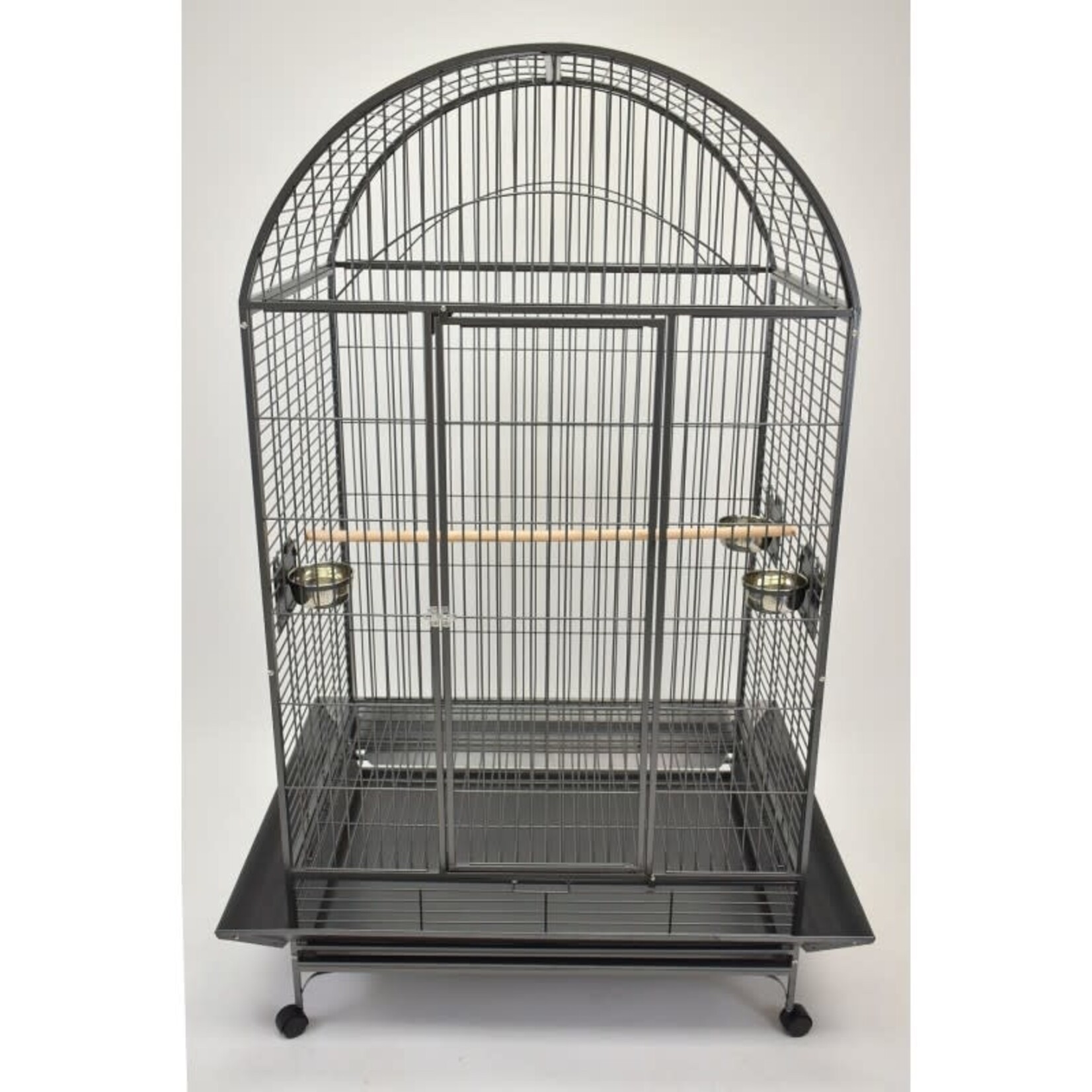 Glitter Pets GP LARGE DOME TOP PARROT CAGE BLACK 40'' DMT01