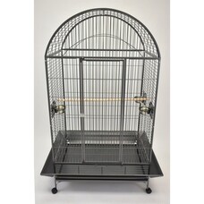 Glitter Pets GP LARGE DOME TOP PARROT CAGE BLACK 40'' DMT01