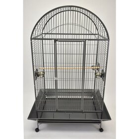 Glitter Pets GP LARGE DOME TOP PARROT CAGE BLACK 40'' DMT01