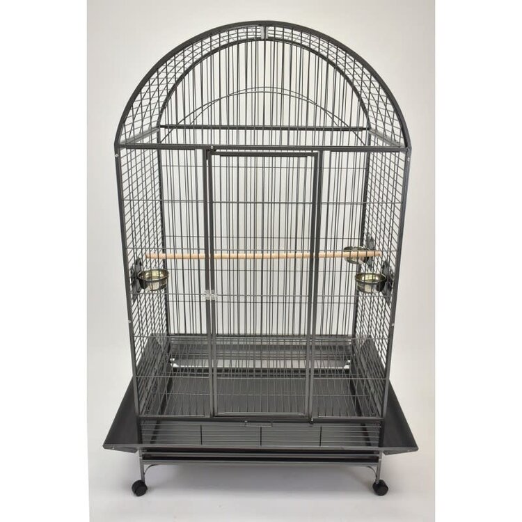 Glitter Pets GP LARGE DOME TOP PARROT CAGE BLACK 40'' DMT01