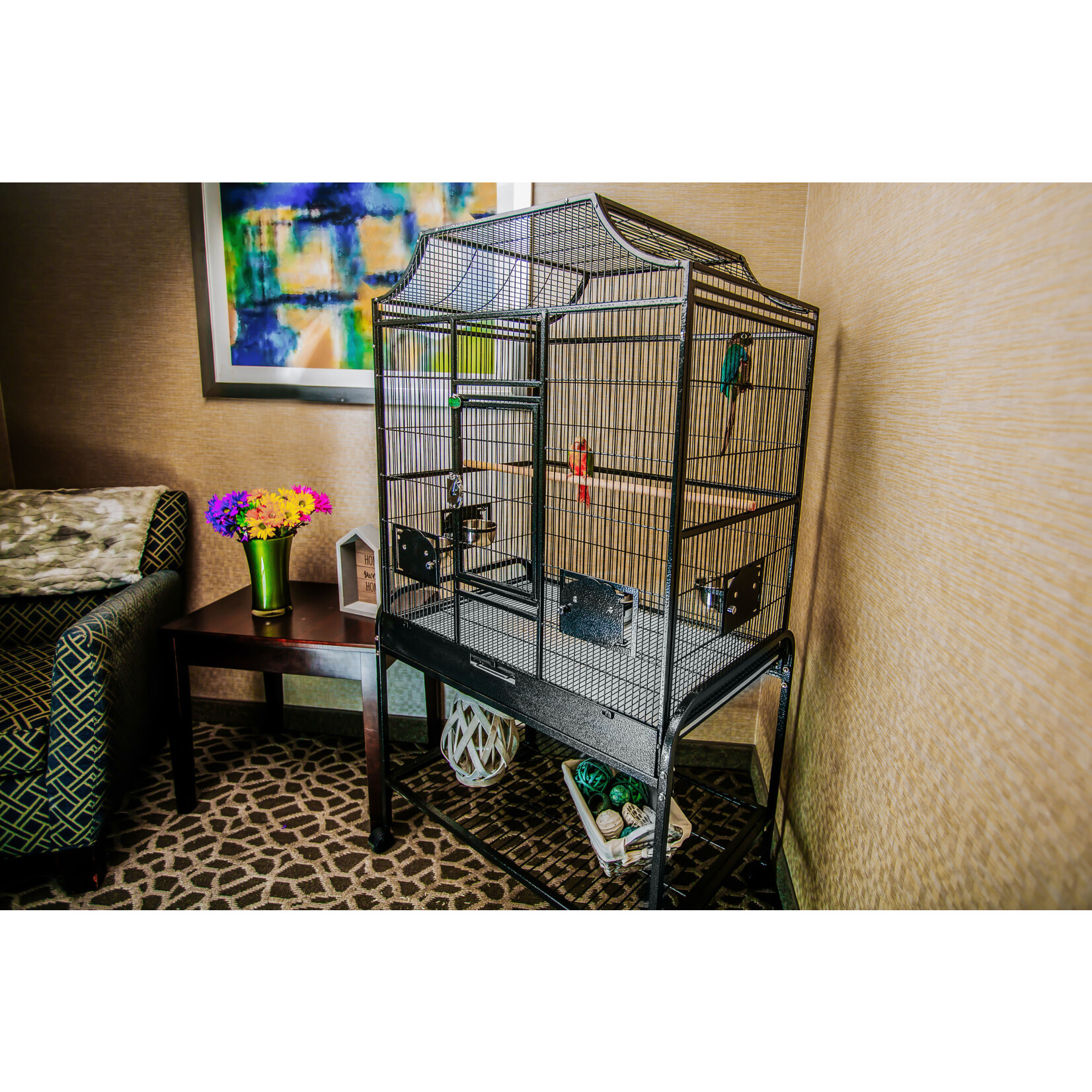 A&E A&E Elegant Flight Cage Blue 32x21