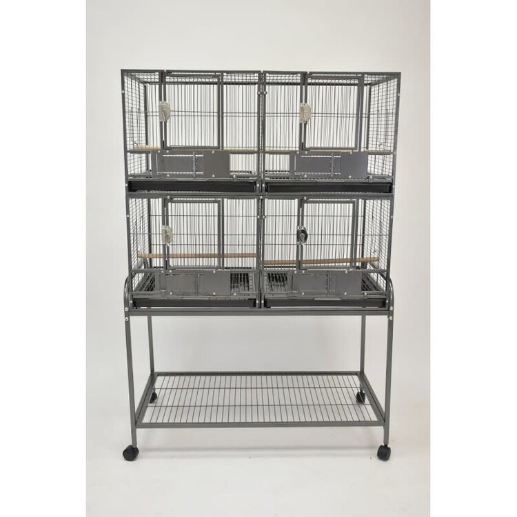 Glitter Pets GP DELUXE DOUBLE STACKED BREEDING CAGE 4020-2 (BR01)