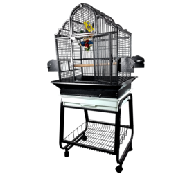 A&E A&E Victorian Top Cage with Removable Stand Black 22"x18"