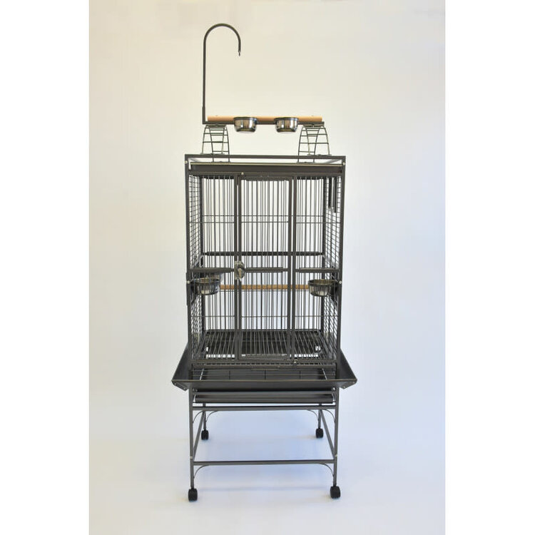 Glitter Pets GP Playtop Cage 24''x22'' Black PL02