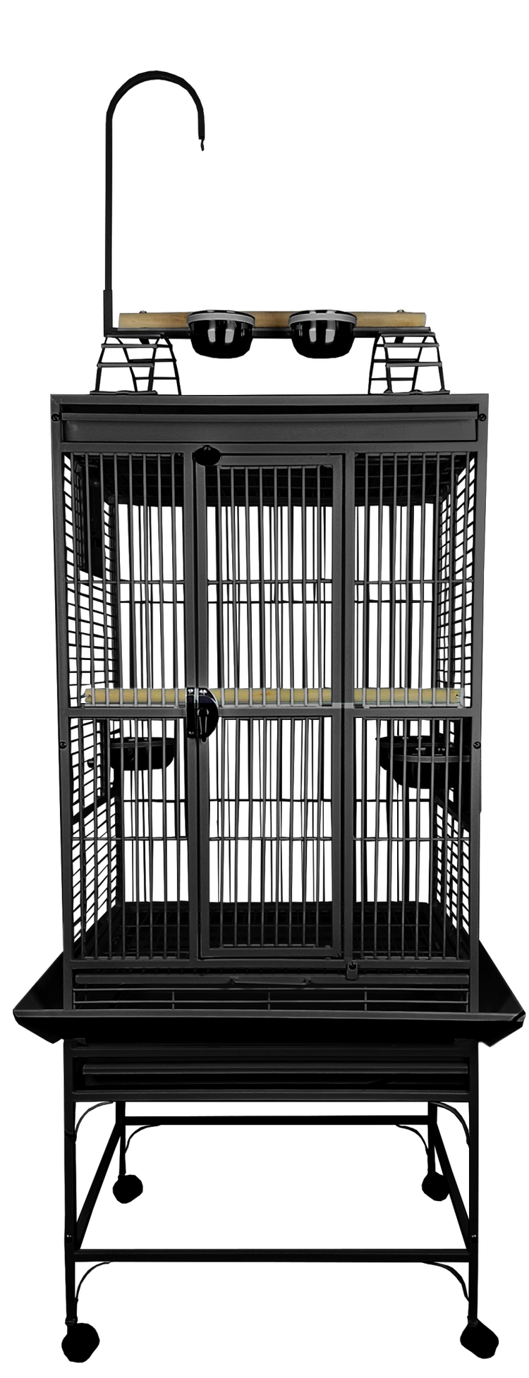 Glitter Pets GP Playtop Cage 24''x22'' Black PL02