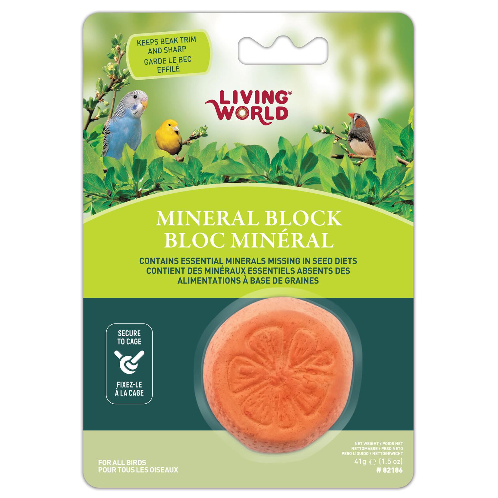 Living World Living World Mineral Block, Orange (for Parakeets), 55g