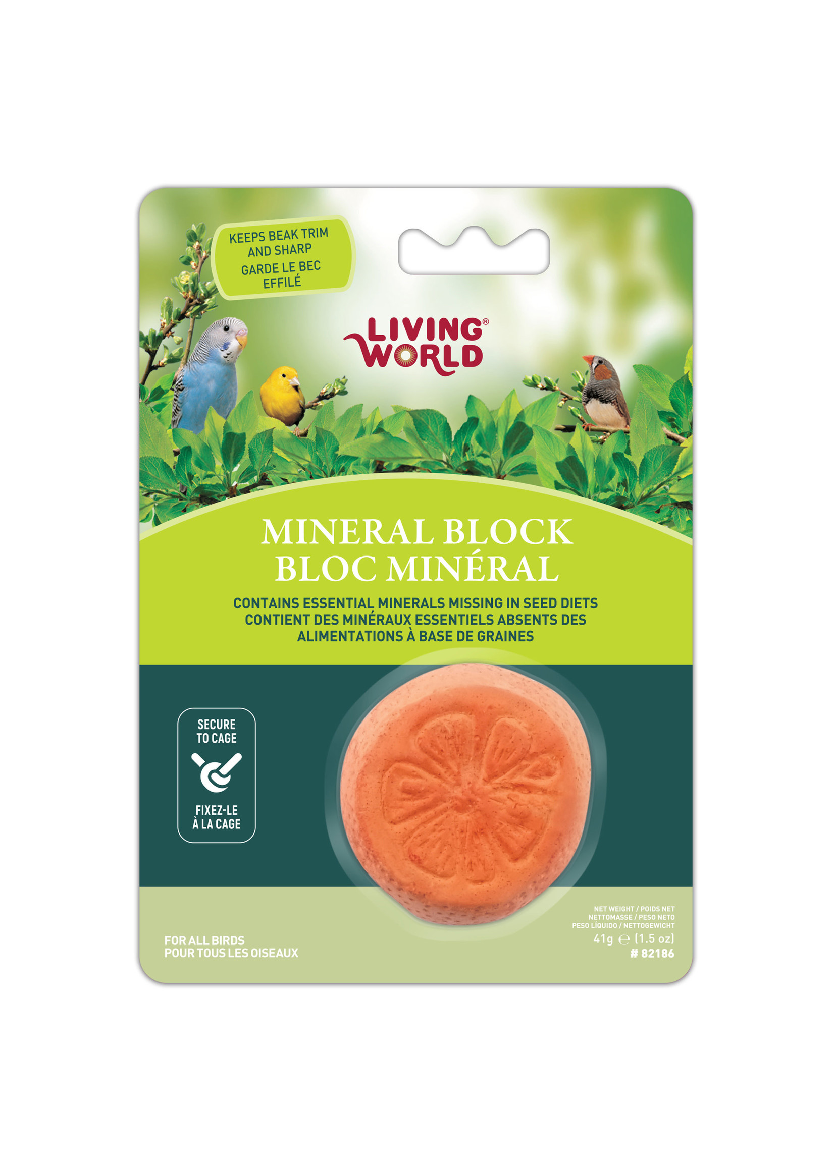 Living World Living World Mineral Block, Orange (for Parakeets), 55g