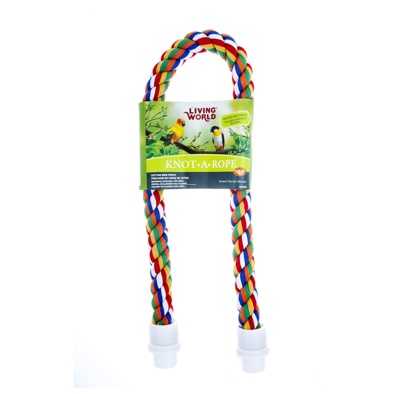 Living World Living World Multi-Coloured Cotton Perch - 30 mm dia x 36" L 81382