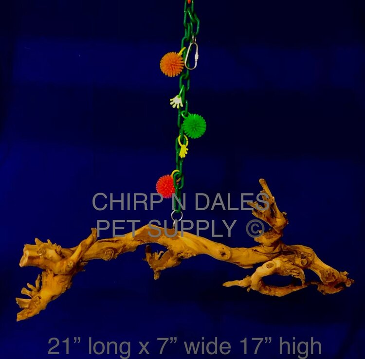 Bonkers Bonkers Hanging Grapewood Swing Lg , Assorted Shapes