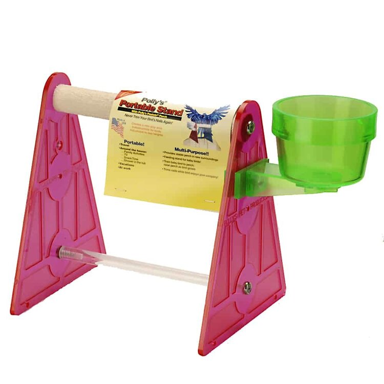 Polly's  Pet Products Polly's portable Stand with Polly's Pastels Perch small