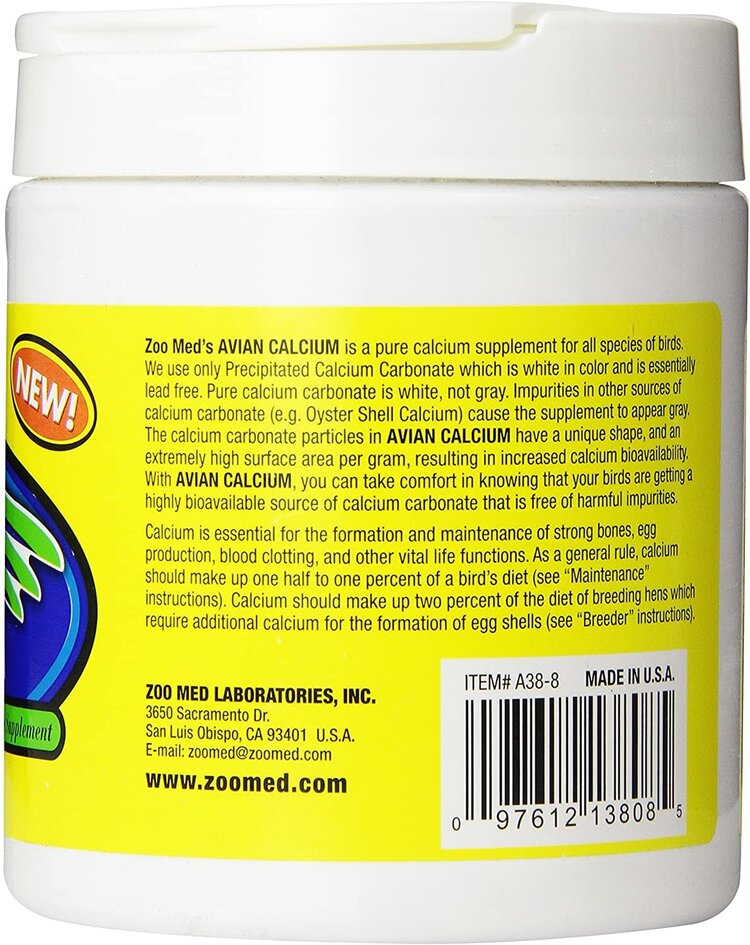 Zoo Med Labs Zoo Med Avian Calcium (8oz)