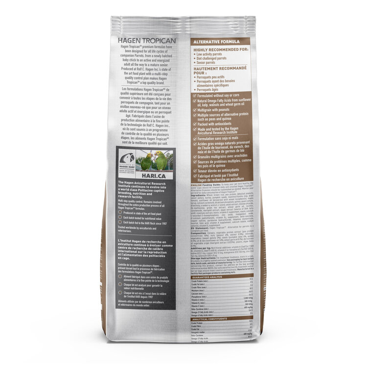 Hagen Hagen Tropican Alternative Formula Parrot Food (4lb) 80555