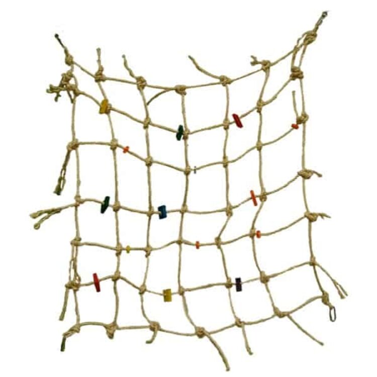 Zoo-Max NET 30″ X 30″- NATURAL SISAL 1/4″