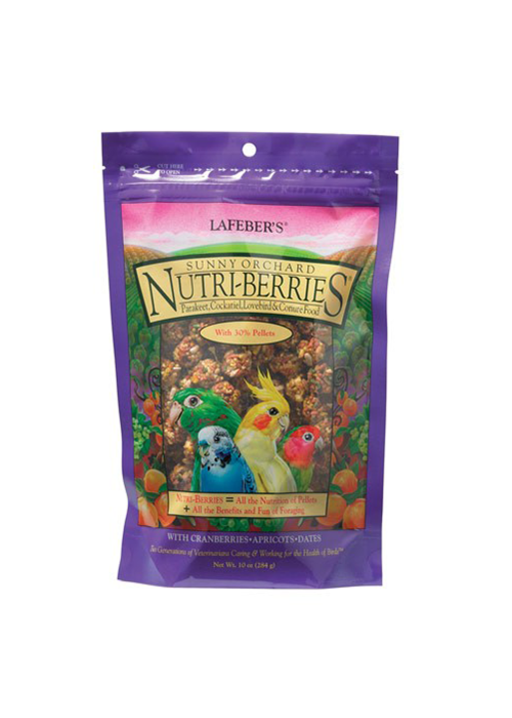 Lafeber's Lafeber Nutri-Berries Sunny Orchard Parakeet, Cockatiel, Lovebird & Conure (10oz)