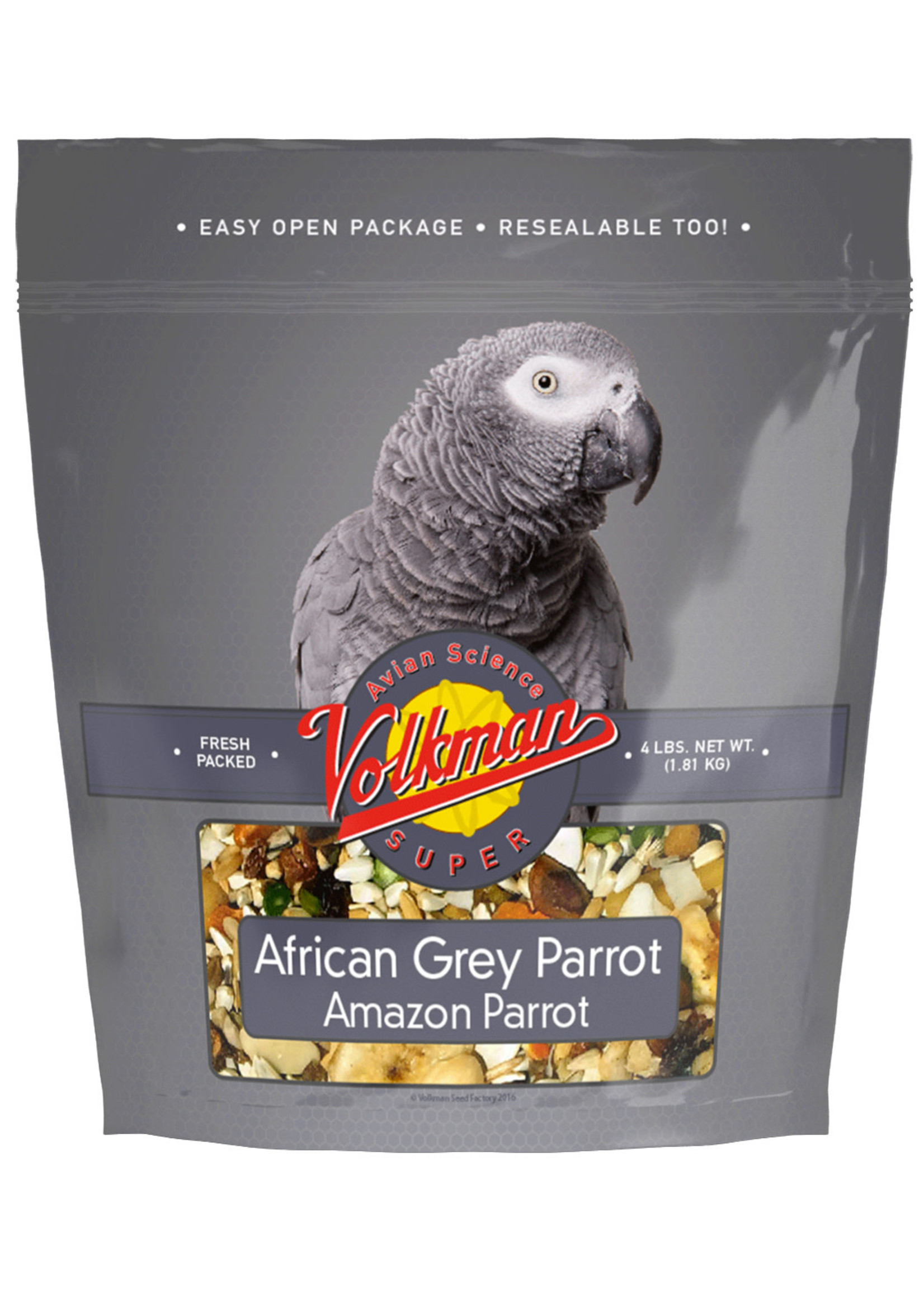 Volkmans Volkmans Avian Science African Grey Parrot (4lb)