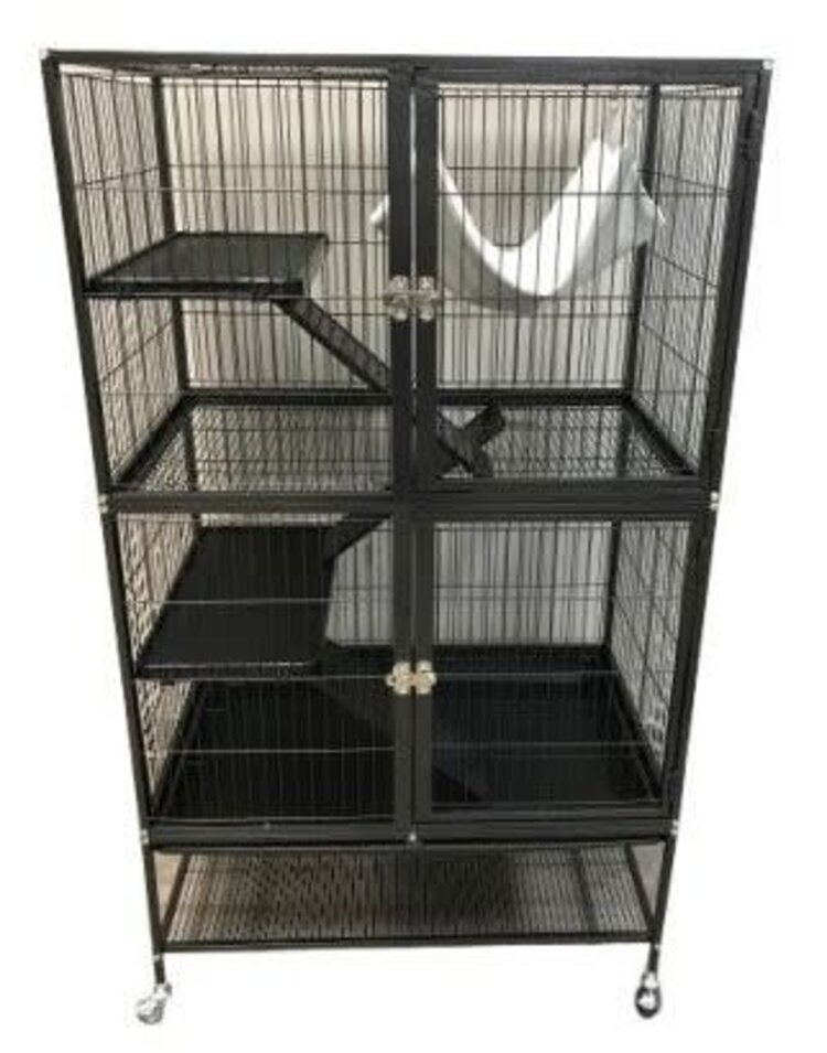 Arthur Arthur Ferret Cage Villa Azura Black (80x54x137cm) (32xx22x54in)