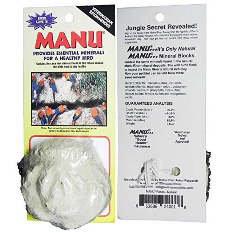Manu River Avian Manu  Natural Mineral Block