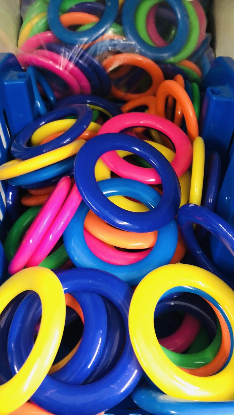 Chirp N Dales 2.5'' Acrylic Marbella Rings