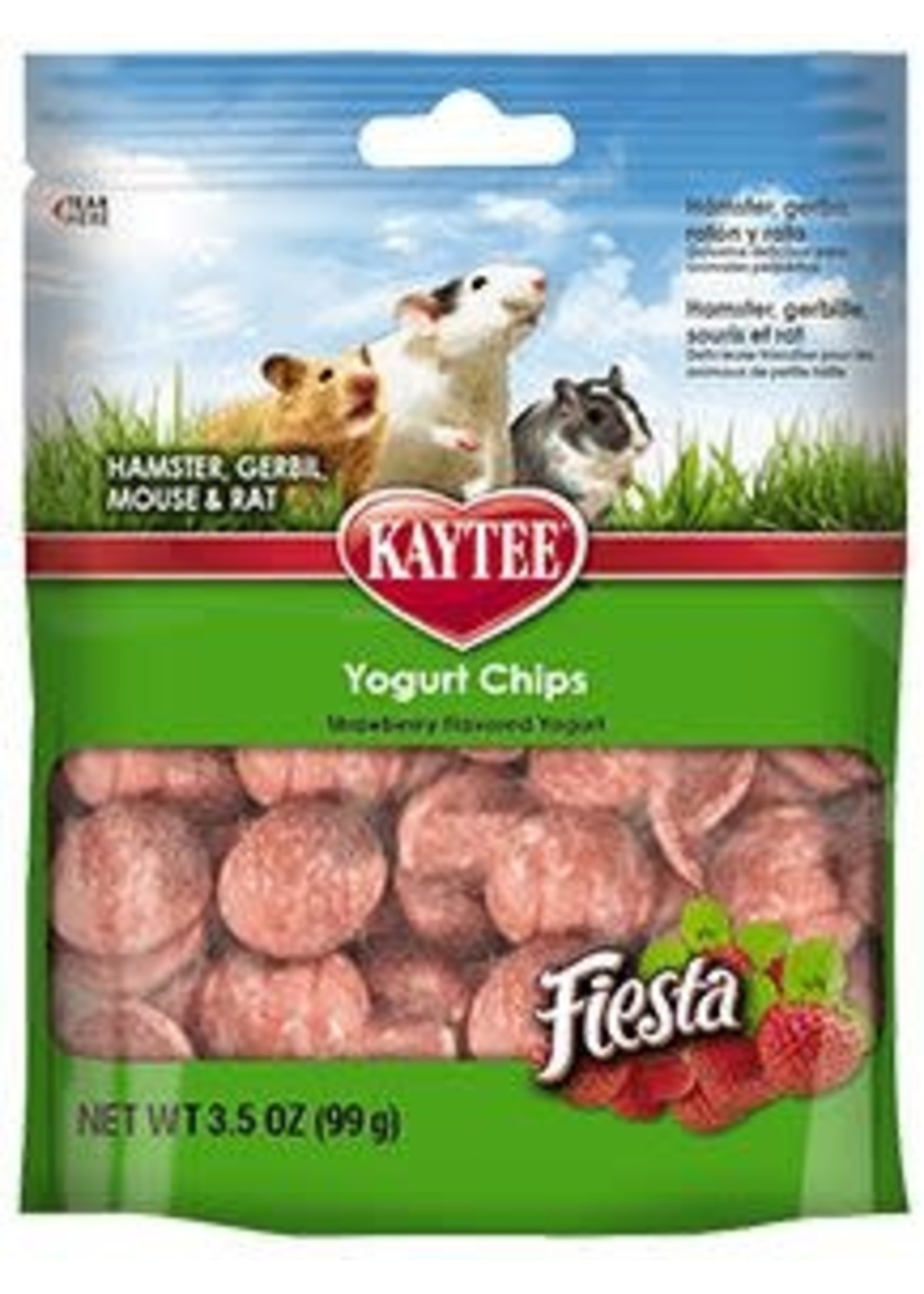 Kaytee Kaytee Fiesta Strawberry Flavour Yogurt Chips Small Animal 3.5OZ