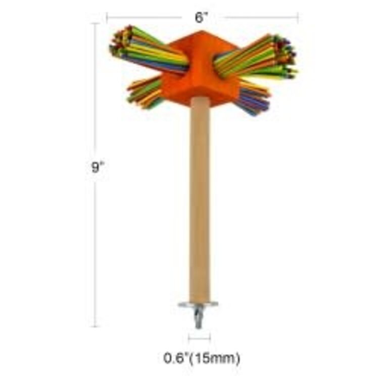 Glitter Pets GP Wood Spinner Perch A348