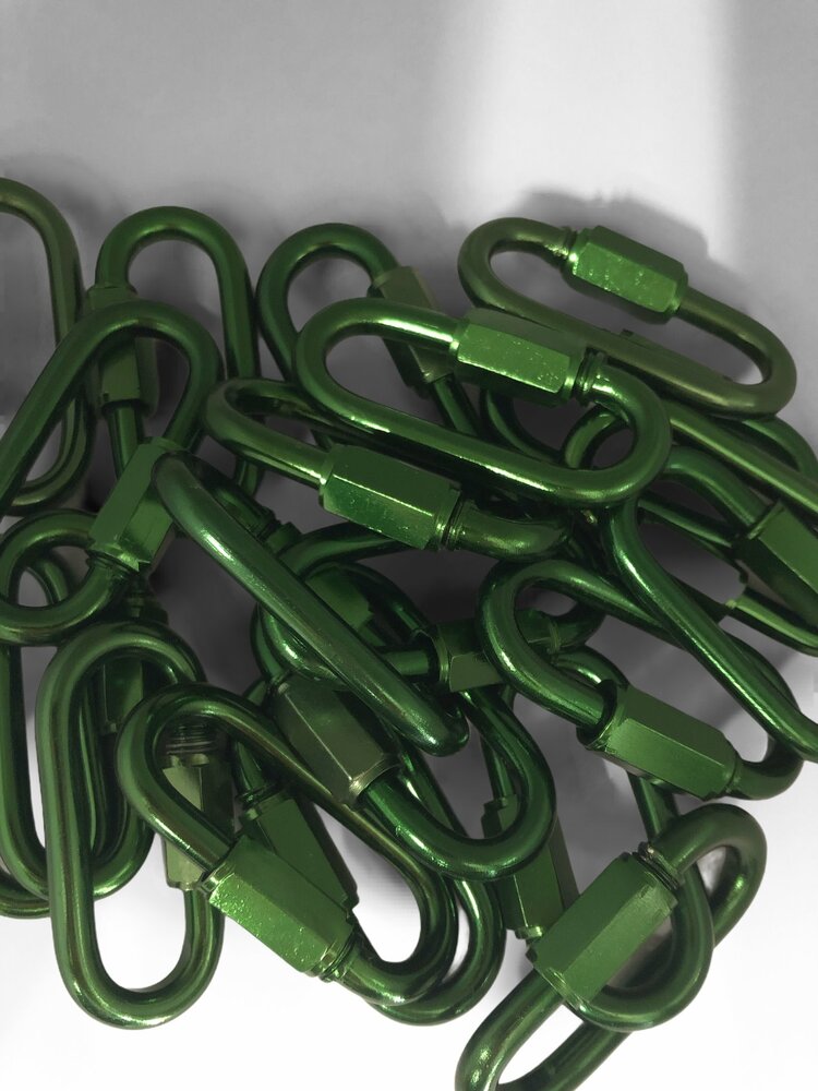 Chirp N Dales Anodized Aluminum Quick Links  2 1/4'' X 1"