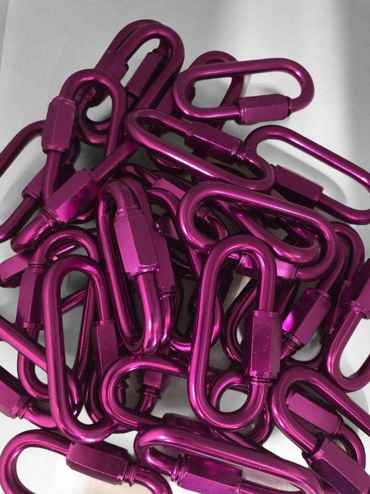 Chirp N Dales Anodized Aluminum Quick Links  2 1/4'' X 1"