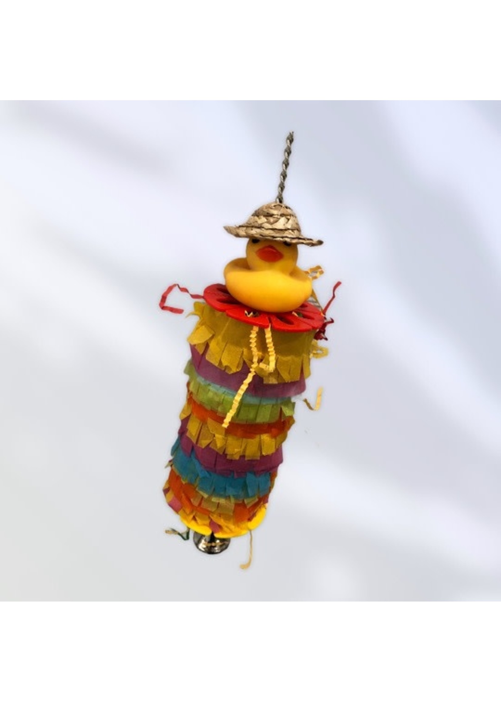 Jolly Jungle GP  PINATA PARROT BIRD TOY WITH RUBBER DUCK A663