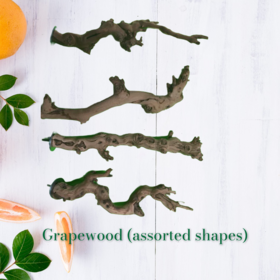 Bonkers Bonkers Grapewood Perch Medium, Assorted Shapes