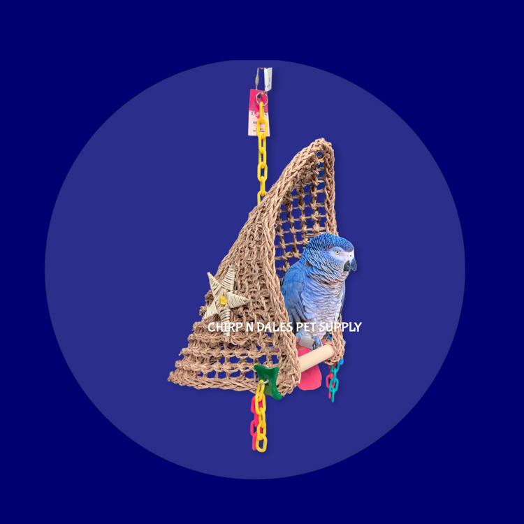 Happy Feathers Happy Feathers Large Seagrass Hammock 14 x 19 x 7”