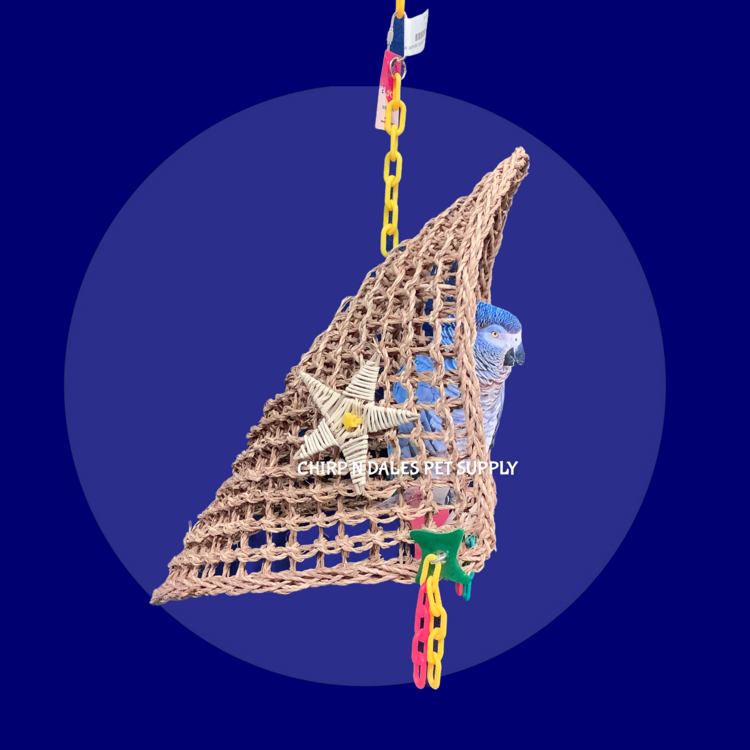 Happy Feathers Happy Feathers Large Seagrass Hammock 14 x 19 x 7”