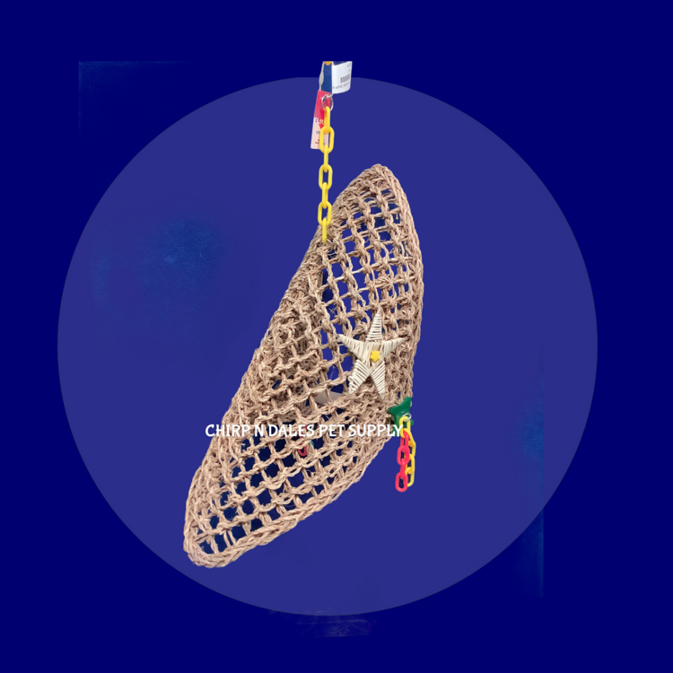 Happy Feathers Happy Feathers Large Seagrass Hammock 14 x 19 x 7”