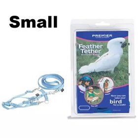 Premier Feather Tether Bird Harness and Leash Small Royal Blue