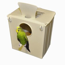 Kings Cages Kings Parkeet Nest Box With Wooden Egg  Holder