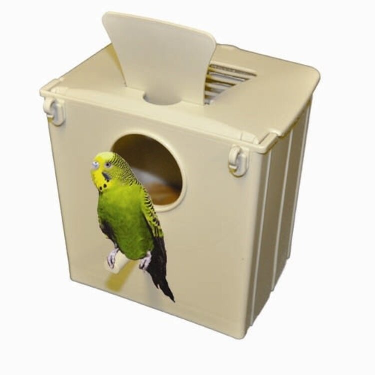 Kings Cages Kings Parkeet Nest Box With Wooden Egg  Holder