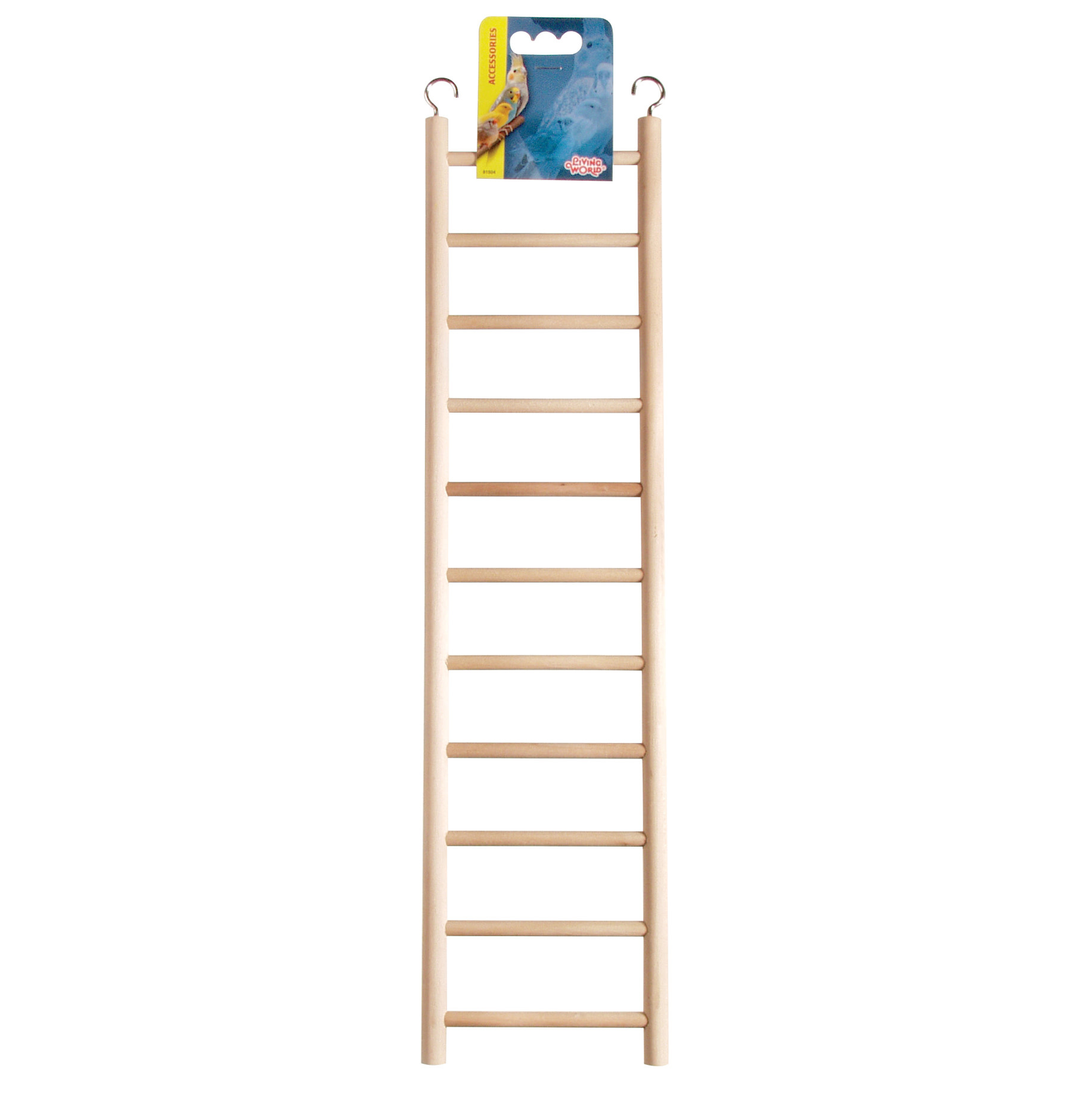 Living World Wooden Bird Ladder 11 Steps 43 cm (17 in) Long Chirp