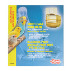 Living World Living World Outside Bird Bath - Clear Plastic - 10 x 11 x 13 cm