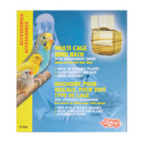 Living World Living World Outside Bird Bath - Clear Plastic - 10 x 11 x 13 cm