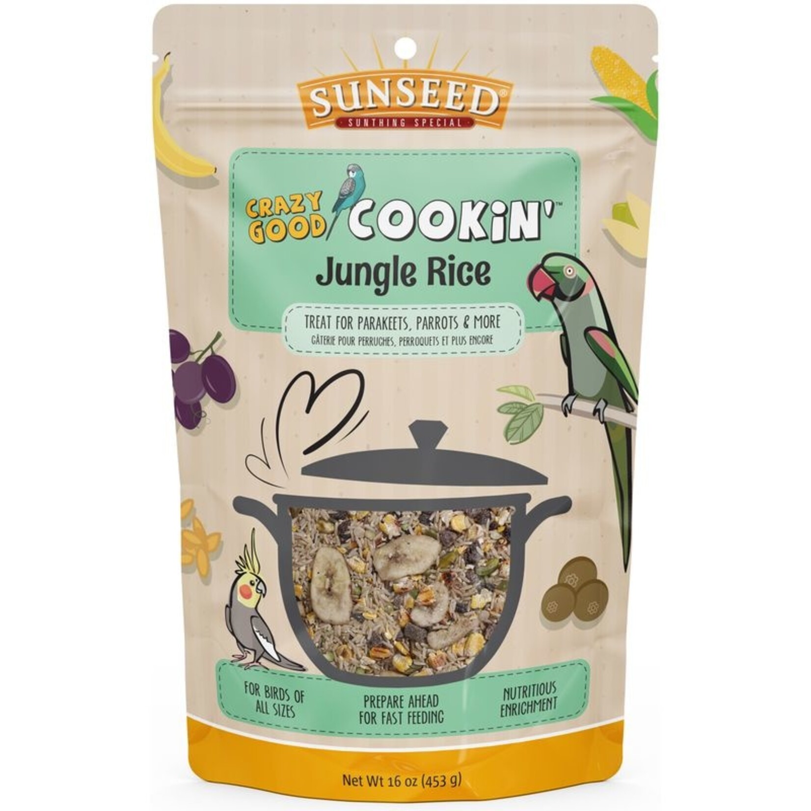 Sunseed Crazy Good Cookin Jungle Rice(16oz)