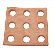 Chirp N Dales Leather Square (3" X 3") 9H1/2" C03-9